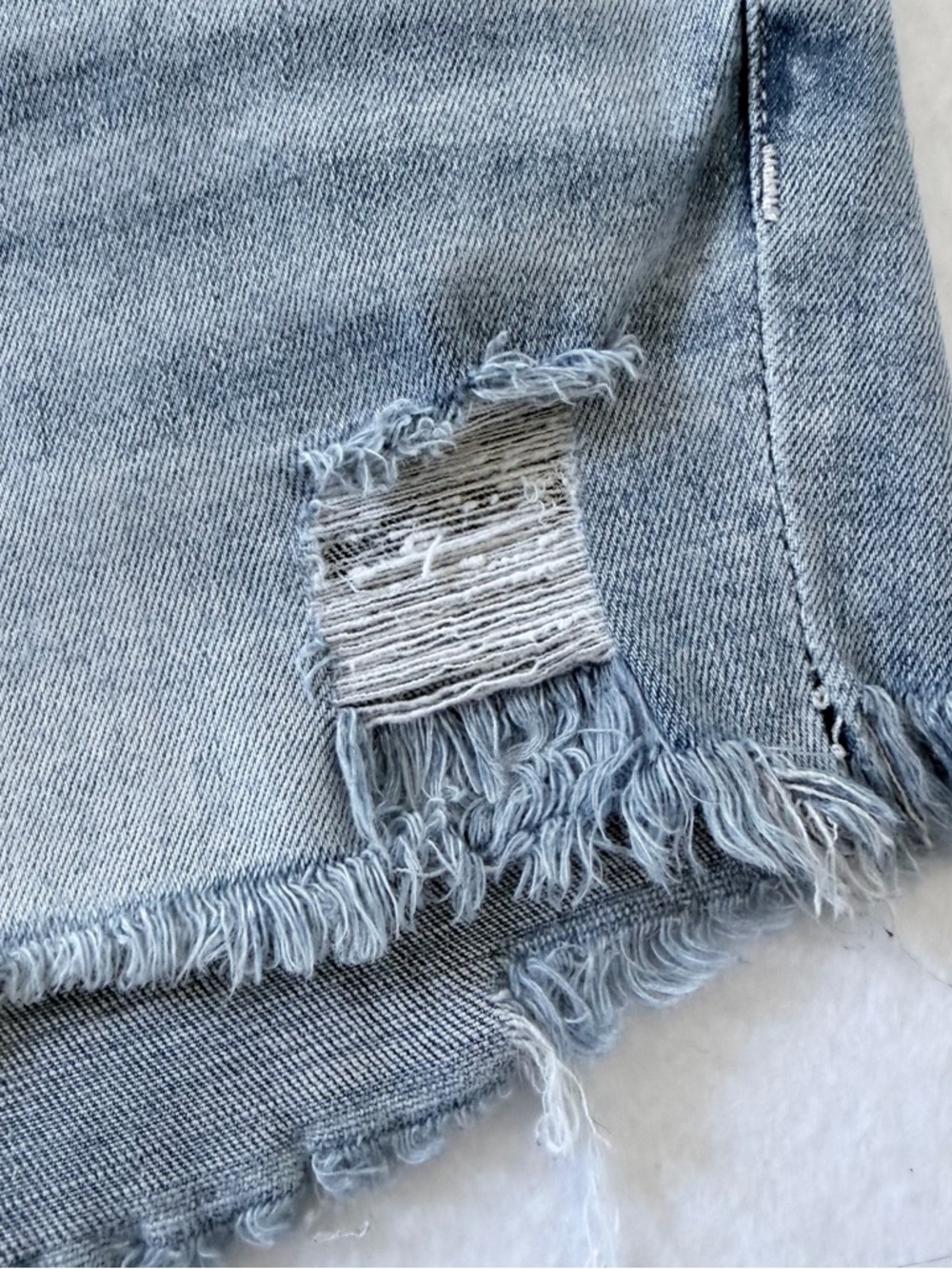 BKE Stella Light Wash Slim Fit Low Rise Denim Shorts - Picture 7 of 12